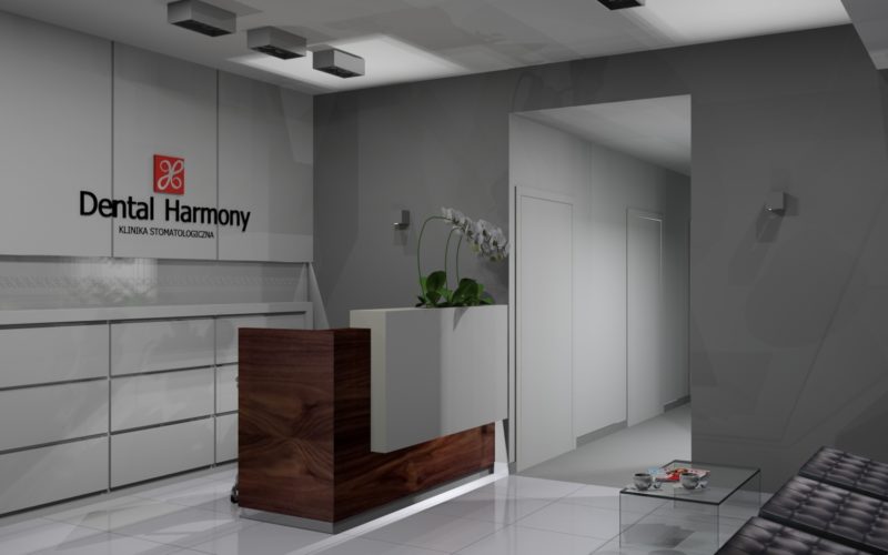 Recepcja Kliniki Stomatologicznej Dental Harmony, Warszawa